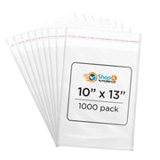 10 x 13 clear cellophane resealable self seal bag for packaging and storage