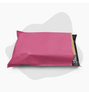 14.5x19 pink poly mailer with glossy finish and self sealing adhesive