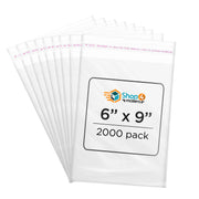 6 x 9 Clear Cellophane Resealable Bags Self Seal Envelopes 1.2 mil | Shop4Mailers