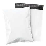 6 x 9 glossy white poly mailer envelope with self sealing adhesive closure