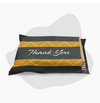 10x13 black thank you poly mailer envelope with self sealing adhesive closure 