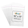 10 x 13 clear cellophane resealable self seal bag for packaging and storage