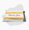 10x13 white thank you poly mailer envelope with self sealing adhesive closure 
