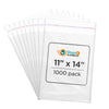11 x 14 Clear Cellophane Resealable Bags Self Seal Envelopes 1.2 mil | Shop4Mailers