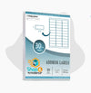 1x2 5/8 inch 30 up white shipping labels pack with multiple sheet