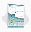 2 up white shipping labels 5.5 x 8.5 inches self adhesive labels for printing
