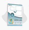 2 up white shipping labels 5.5x8.5 inches self adhesive labels for prnting