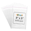 3 x 5 clear cellophane resealable self seal bag for packaging small items