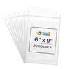 6 x 9 clear cellophane resealable self seal bag for packaging and storage
