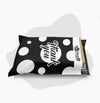 black and white polka dot thank you poly mailer envelope