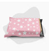 10x13 Light Pink and White Stars Poly Bag Mailer Envelopes 2 Mil | Shop4Mailers