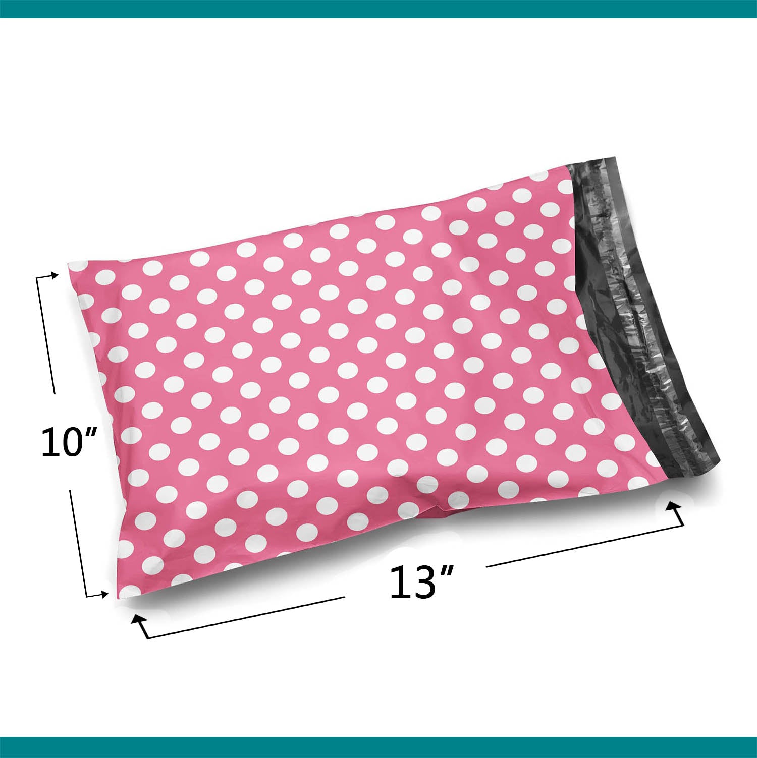 1000 pc 10x13 Pink Polka Dot Poly Bag Mailer Envelopes – Shop4Mailers