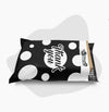 10 x 13 Black and White Polka Dot Thank You Poly Bag Mailer Envelopes 2 Mil | Shop4Mailers