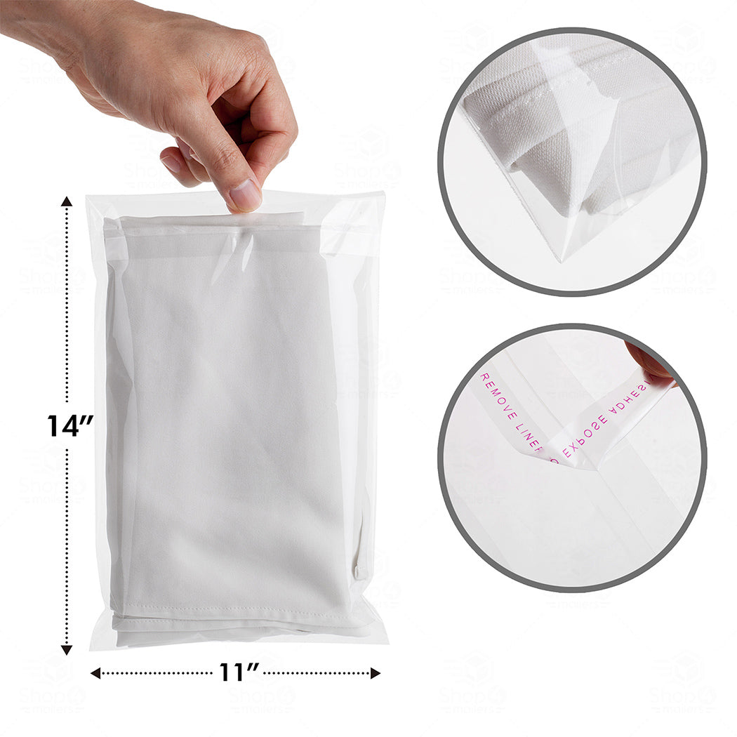 11x14 Clear Cellophane Resealable Bags Self Seal Envelopes – Shop4Mailers