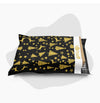 Shop4Mailers 10 x 13 Christmas Tree Black and Gold Holiday Poly Bag Mailer Envelopes 2 Mil